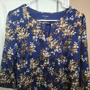 Van Heusen Navy Floral  Blouse